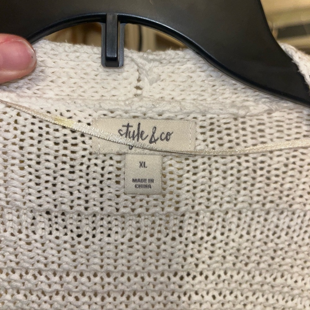 Style & Co White Sweater